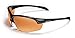 Maxx Sunglasses Domain Black Frame HDP Amber Lenses