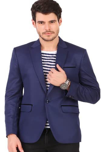 highek Men's Slim Fit Single Breasted Blazer-picture-43