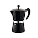 Florina Caffettiera 6 Tazze (250 ml) I Moka in Alluminio per Piano Cottura MACCHIATO I Caffettiera per la Preparazione di Espresso Italiano I Adatta per Piano Cottura in Ceramica, Elettrico e a Gas