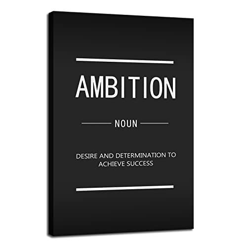 Inspirational Canvas Wall Art Inspiring Entrepreneur Quotes Ambition Noun Inspiration