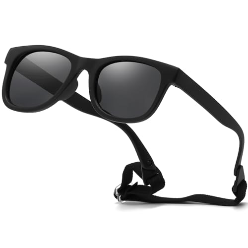 Jiaanle Baby Sonnenbrille 0-3 jahre Kinder Sonnenbrille polarisierte flexible Frame fur kleinkind