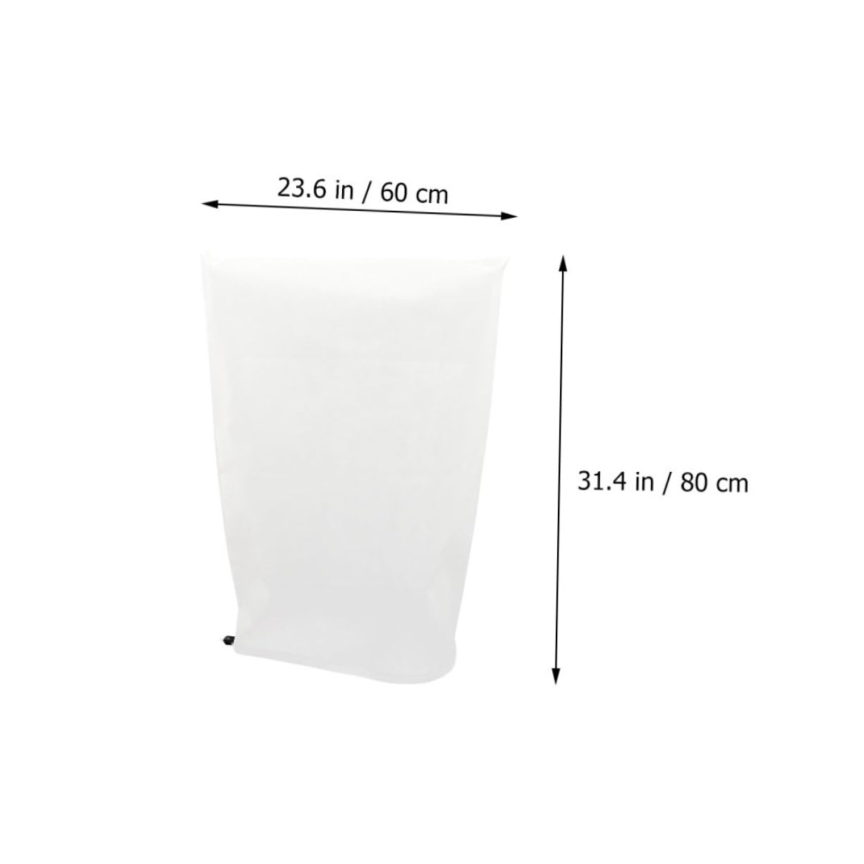 UKCOCO Voile D'hivernage pour Plantes Blanc en Tissu Non Tissé 8 Pièces, Protection Antigel et Coupe-Vent pour Jardin en Hiver