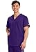 Cherokee Big and Tall Originals Unisex V-Neck Scrubs Shirt, Grape, XXXX-Large