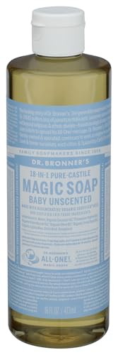 Dr. Bronner's Baby Unscented Liquid Castile Soap