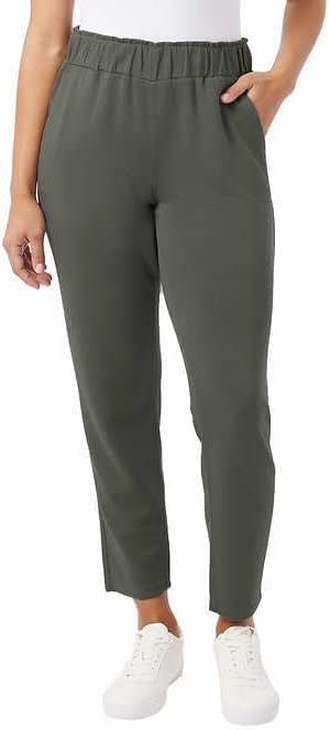 32 Degrees Womens Pull-On Knit Pant M Clover Green