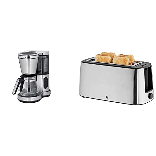 WMF Lumero Kaffeemaschine mit Glaskanne, Filterkaffee, 10 Tassen, 1000 W & Bueno Pro Toaster Langschlitz mit…