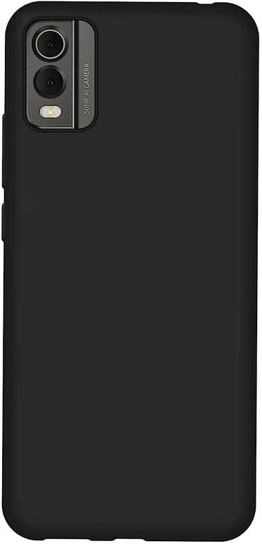 SkyTree Nokia C32, [Bumper] Exculsive Silicon Candy with Anti Dust Plugs Shockproof Slim Back Cover Case for Nokia C32 6.5" - Black