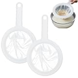 2 Stück Sieb Kunststoffsieb Für Kefir,Feines Sieb,Haarsieb,Plastiksieb,200mesh Plastiksieb,Für Saft, Milch, Kaffee,Joghurt, Milchsäurewein Und Honig