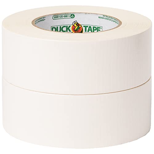 Image of Duck Brand Max Strength Duct Tape, White, 8-Roll Pack, 1.88 Inches x 35 Yards, 242859