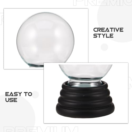 Kit de bolas de nieve navideñas Alipis con base para manualiones de casa 4