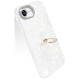 YUYIB iPhone 16e 用 ケース リンク付き スタンド機能 かわいい キラキラ おしゃれ キャラクター PCパネル+TPUパンバー ハードかばー 衝撃吸収 軽量 薄型 女性人気 ブランド アイフォン16e 携帯電話かばー (06, iPhone 16e)