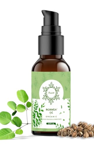 100% Pure Wood Pressed Moringa Oil for Face, Hair and Dry Skin | Origin Moringa Oleifera Extract | Lightweight Face Oil, Natural Moisturizer 2 fl. oz.