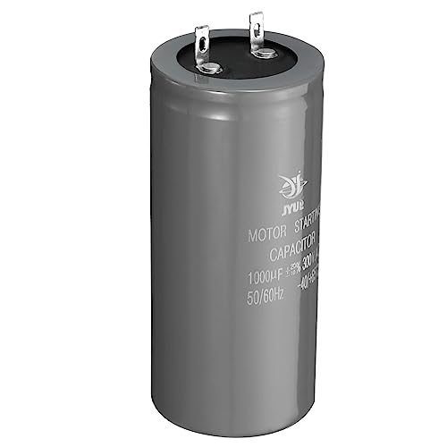 PATIKIL CD60 Motor Start Capacitor 1000uf 300V 50/60Hz Aluminium Round Start Capacitor for Air Conditioners, Electric Motors