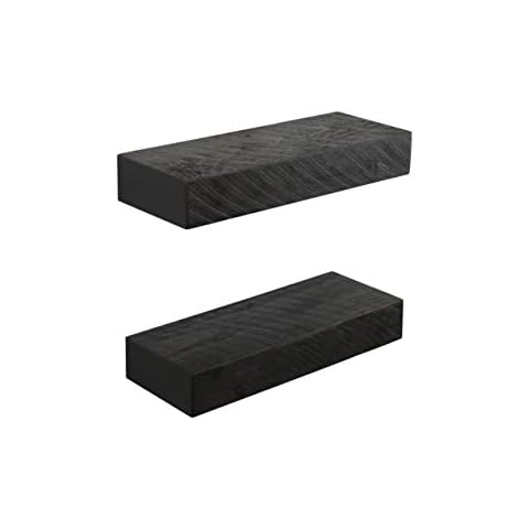 Joel's Antiques | 24 Inch Floating Shelves for Wall | Made of Natural Wood and Easy Install | Heavy Duty Rustic Book Shelves | Perfect for Bathroom, Kitchen, Living Room | Mocha | Set of Two Cover