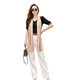 Photo Gallery la ferani sciarpa in seta da donna, 100% seta, 180 x 90 cm, tinta unita, per tutte le occasioni formali, stola business style, regalo per lei, beige., 180x90 Photo Gallery la ferani sciarpa in seta da donna, 100% seta, 180 x 90 cm, tinta unita, per tutte le occasioni formali, stola business style, regalo per lei, beige., 180x90