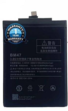 Image of Original BM47 Battery for REDMI 3s, 3s Prime, 4, 4X Battrey with 1 Year Warranty**** (for MI BM47)