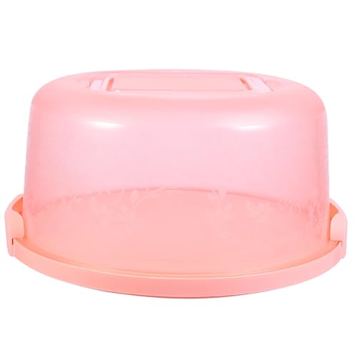Muelodsic Rosa Tortenbutler Kuchenbehälter Transparent