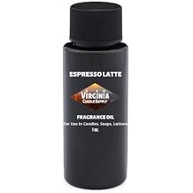 Espresso Latte Fragrance Oil 1 oz Bottle for Candle Making, Soap Making, Tart Making, Room Sprays, Lotions, Car Fresheners, Slime, Bath Bombs, Warmers...