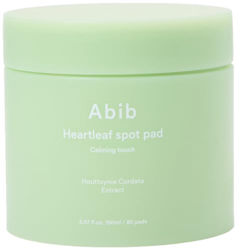 Abib Heartleaf Spot Pad Calming Touch 80 pads | Tonalizadores coreanos para o rosto, hidratação e re