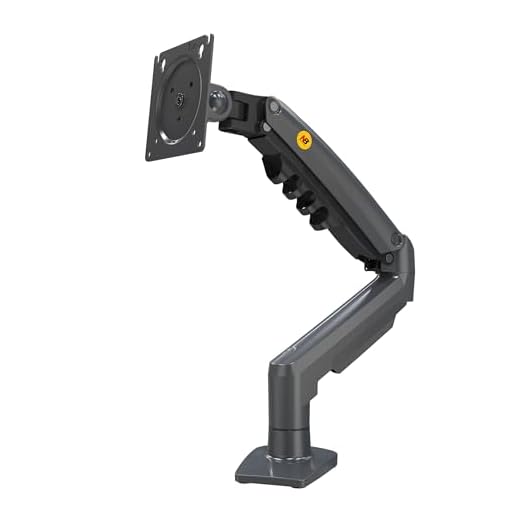 Ergosolid Soporte para Pantalla de Monitor de PC, Brazo ergonómico de Resorte de Gas articulado, 17-30 Pulgadas, VESA 75 mm y 100 mm, Giratorio 360 °