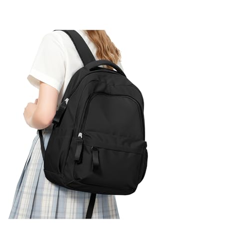 hapfoxx Laptop Backpack 14 Inch Women School Bags for Teenage Girls Boys Lightweight School Backpack Waterproof Casual Daypack Backpacks Business Work Bag Travel College Back Packs,Black