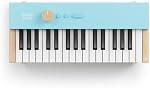 Clavier de piano pour enfants, 32 Clés Piano numérique pour les enfants, Instrument d'éducation musicale pour les débutants, Mini Clavier en bois pour tout-petit, bleu clair