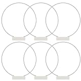 Centre de table floral en forme de cercle : le cercle est fabriqué en bois et en fer, ce qui le rend robuste, lisse et facile à utiliser pour la décoration de bureau ou de mariage