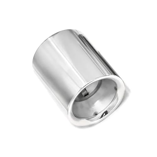 車排気テールパイプ に適合する マツダ CX-5 CX-4 CX-3 CX-30 CX-50 用 排気マフラーチップ ブラック/シルバー ステンレススチール テールパイプノズル 車エキパイ(銀)