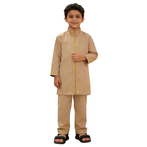 Djellaba extérieur enfant pour les fêtes familiales et prières