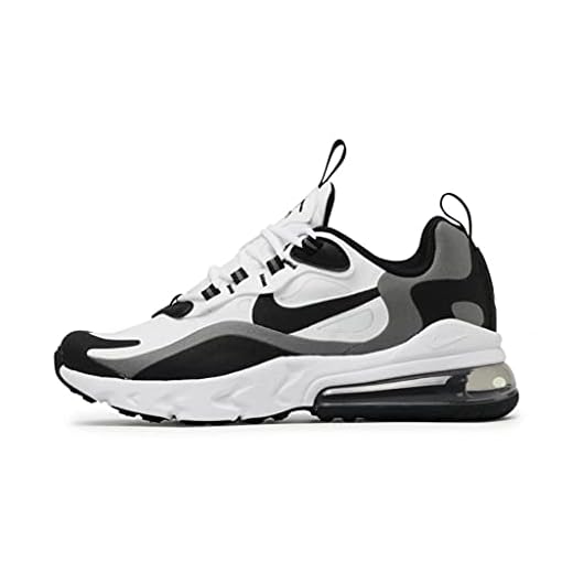 Nike Air Max 270 React (Gs) Chaussures de course pour garçon - Blanc - Étain métallique blanc noir 103, 38 EU