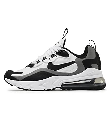 NIKE Air MAX 270 React GS Running Trainers Bq0103 Sneakers Zapatos (UK 5 US 5.5Y EU 38, White Black Metallic Pewter 103)