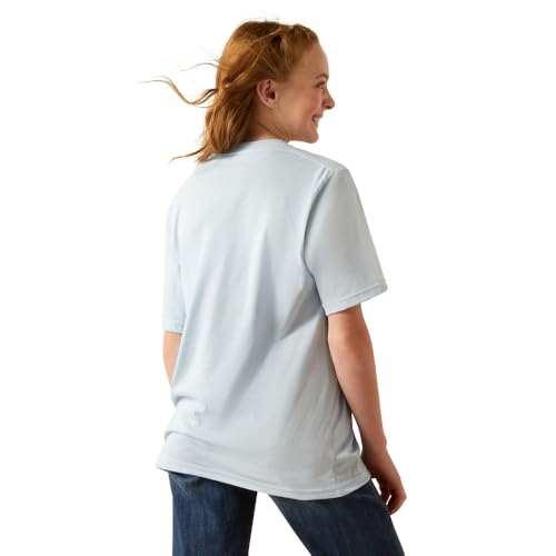 Ariat Girls Blue Born to Farm Tee2