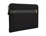 STM Summary 15' Laptop Sleeve – Slim & Lightweight Protective Case with Padded Interior, Water-Resistant Fabric & Asymmetrical Zipper – Fits Devices up to 14.8'x10'x1.2', Black