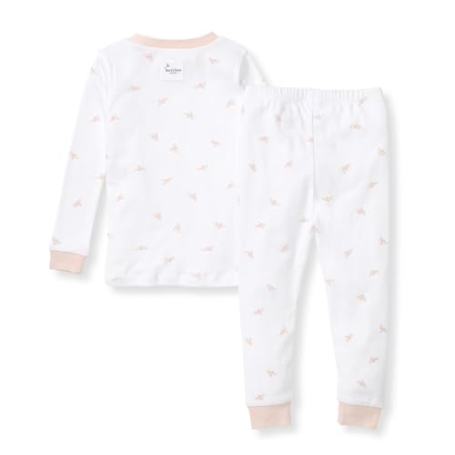 image for Burt's Bees Baby Baby Girls Pajamas, 2-Piece Tee and Pant PJ Set, 100%