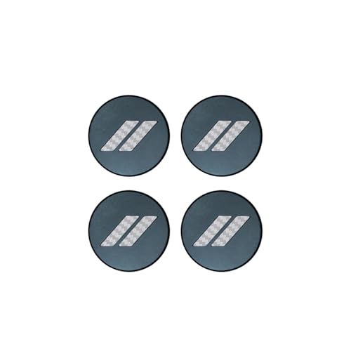 Image of IPG Compatible for Dodge Charger Challenger Durango Wheel Center Cap Decal Sticker Wrap Kit Personalize Your Vehicle (Inner Logo, Silver Carbon Fiber)