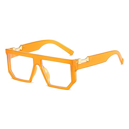 Lunettes de soleil carrées Punk nuances UV400 jaunes roses mixtes