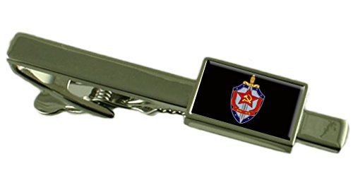 Clip de corbata militar con la bandera de la KGB de la URSS para coleccionistas