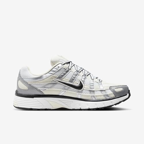 Nike P-6000 Shoes (FV6603-100, Coconut Milk/Summit White/Metallic Silver/Black) Size 144