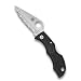 Spyderco Ladybug 3 Lightweight Folding Knife - Black FRN Handle with SpyderEdge, Hollow Grind, VG-10 Steel Blade and Back Lock - LBKS3