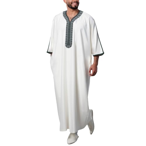 Djellaba homme à capuche et boutons la robe caftan marocaine essentielle