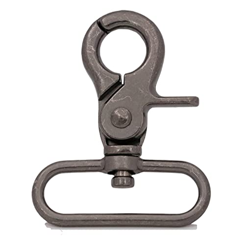 BIKICOCO - Broche de perno giratorio, clips de gancho de gatillo, cierre de mosquetón, con ojal giratorio de 3,8 cm, Gunmetal - 2000 piezas Cover
