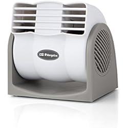Ventilador Orient Orbegozo TM 1915 - Ventilador de sobremesa, cabezal orientable, 2 velocidades, rejilla de protección, base estable, 28 W