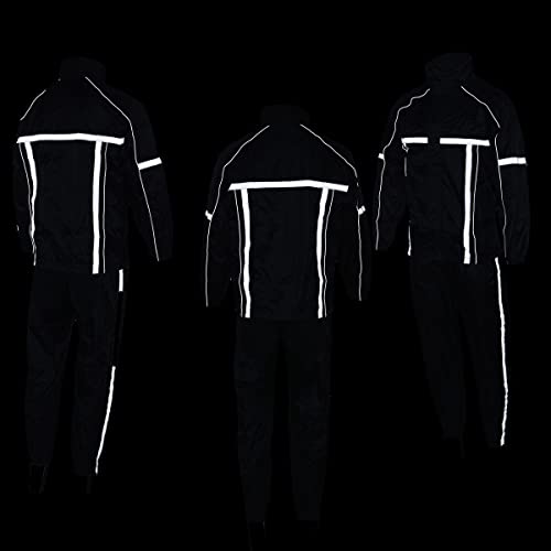 Milwaukee Leather MPM9510-BLK-L Men'S Black Water-Resistant Motorcycle Rain Suit thumb #3
