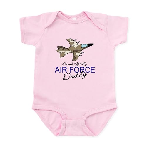 Image of CafePress Air Force Daddy Infant Bodysuit Cute Infant Bodysuit Baby Romper Petal Pink