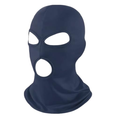 Image of 3 Hole Full Face Mask, Women Men Thin Balaclava Face Mask for Motorcycle Bike Hunting Cycling Cap Ski