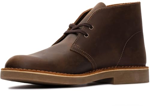 Image of Clarks - Mens Desert Bt Evo Shoes, Color Beeswax Leather, Size: 8.5 M US