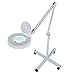 Nova Microdermabrasion Facial Magnifing Lamp Floor 5 Diopter LED Magnifier Light W/Adjustable Swivel Arm and Rolling Stand for Beauty Salon Skincare Manicure Tattoo