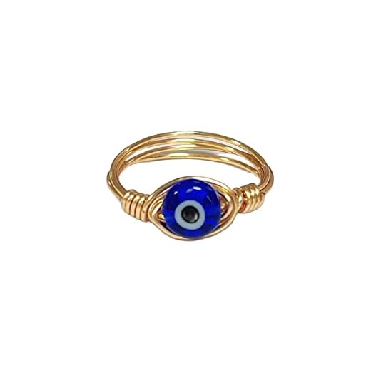 COLORFUL BLING Evil Eye Bead Ring