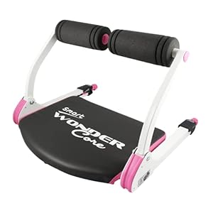 WONDER-CORE-Smart-Cardio-Body-Muscle-Toning-Fitness-Equipment-Muscles-Building-Exercises-Compact-Portable-with-Original-Training-App-Fitness-Guide Wonder Core Smart Ab Machine, Sit Up Exercise Equipment, Crunches Ab Equipment, Ab Workout Equipment, Abdominal Muscle Exerciser, Total Body Workout Machine for Home (Pink)