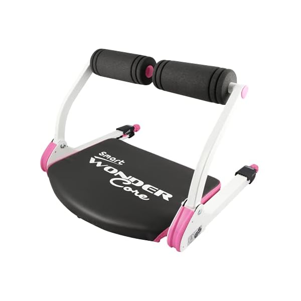Wonder Core Smart Ab Machine, Sit Up Exercise Equipment, Crunches Ab Equipment, Ab Workout Equipment, Abdominal Muscle Exerciser, Total Body Workout Machine for Home (Pink)